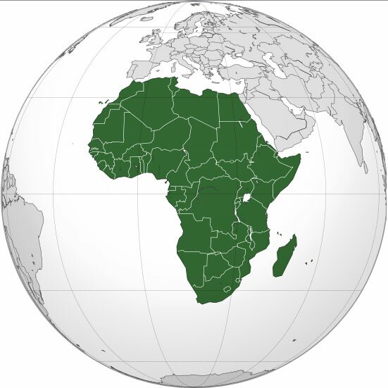 Африка — второй по площади континент после Евразии
