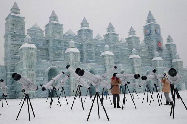 Наблюдательная площадка на фестивале в Харбине 2015